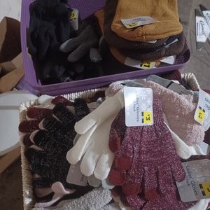 Adult beanies and glove sets